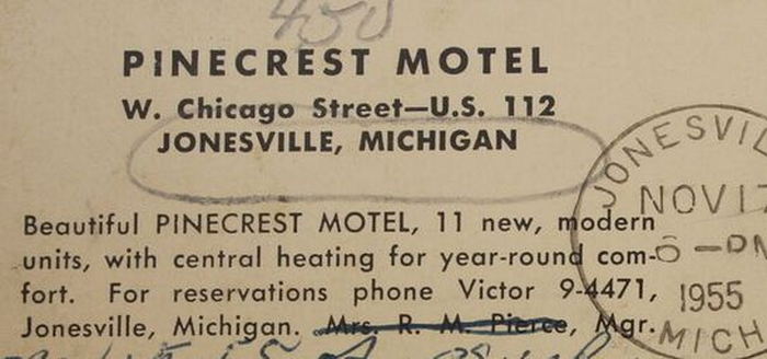 Pinecrest Motel (Americas Best Value Inn) - Vintage Postcard
